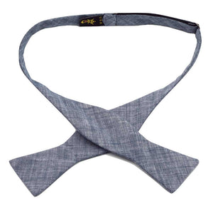 MrShorTie-blue-linen-bow-tie-bowtie-handmade-butterfly-tip-style-self-tie-The-Sabotage
